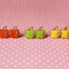 brinco macas vintage retro colors bijoux joias bijuteria