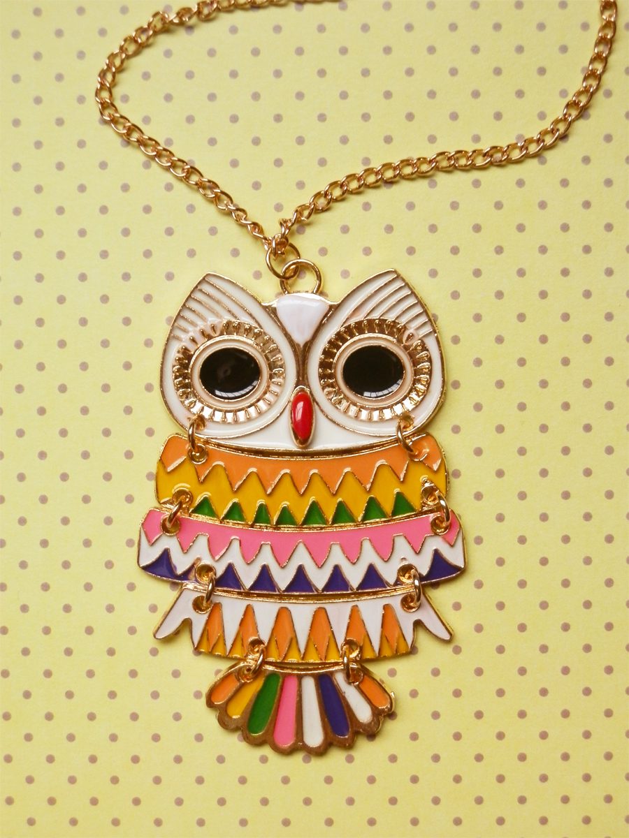 Colar Feminino com Pingente de Coruja Tropical - Image 3