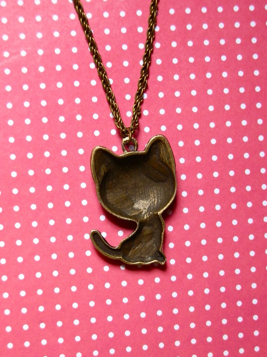 Colar Longo com Pingente de Gatinha - Image 3