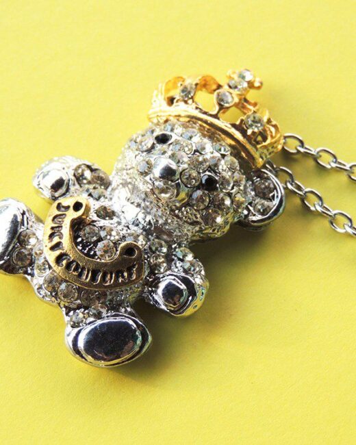 Colar Feminino com Pingente de Ursinho