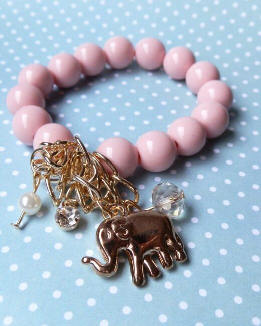 Pulseira Feminina com Pingente de Elefante
