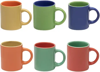 Mimo Style, Mini Canecas Para Café, 6 Peças