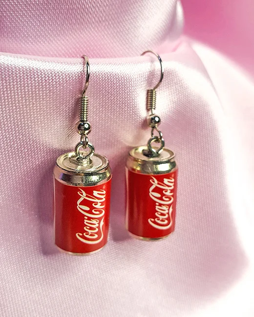 Brinco Coca-Cola (lata), brincos kawaii